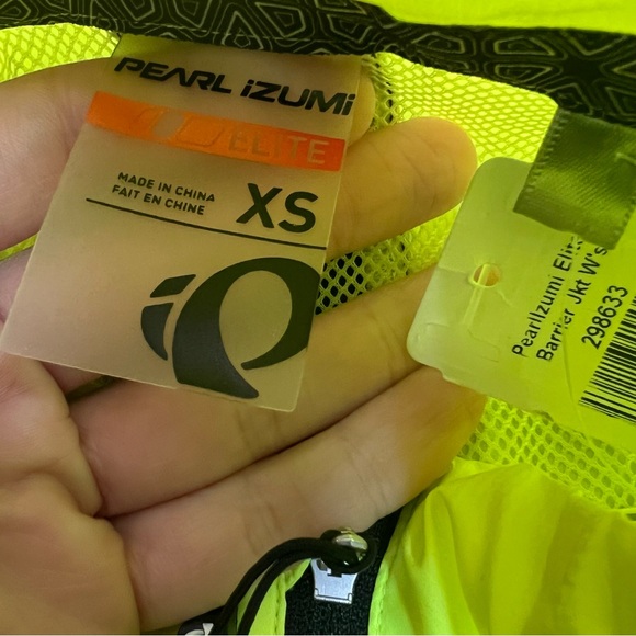 Pearl Izumi Elite Jacket Womens XS Yellow Cycling Elite Barrier Full Zip NEW - Picture 4 of 7